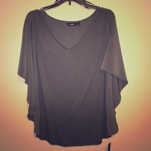 Gray casual top